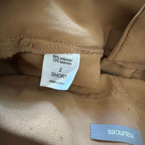 Maurices Stretch Dress Pants Camel Size 2 Short - Picture 3 of 5